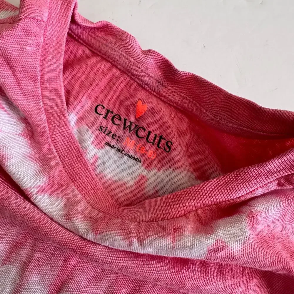 Crewcuts Tie Dye Short Sleeve T-Shirt - Girls Medium